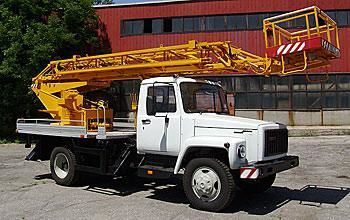 new GAZ bucket truck