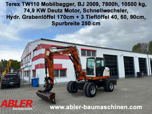 Terex TW110 Mobilbagger Schwenkarm SW 4 Löffel wheel excavator