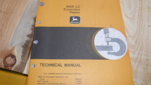 MANUAL DE MANTENIMIENTO instruction manual for John Deere 892ELC excavator